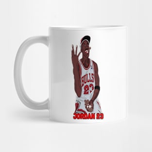 Vintage sketsa legend Michael jordan cigar Mug